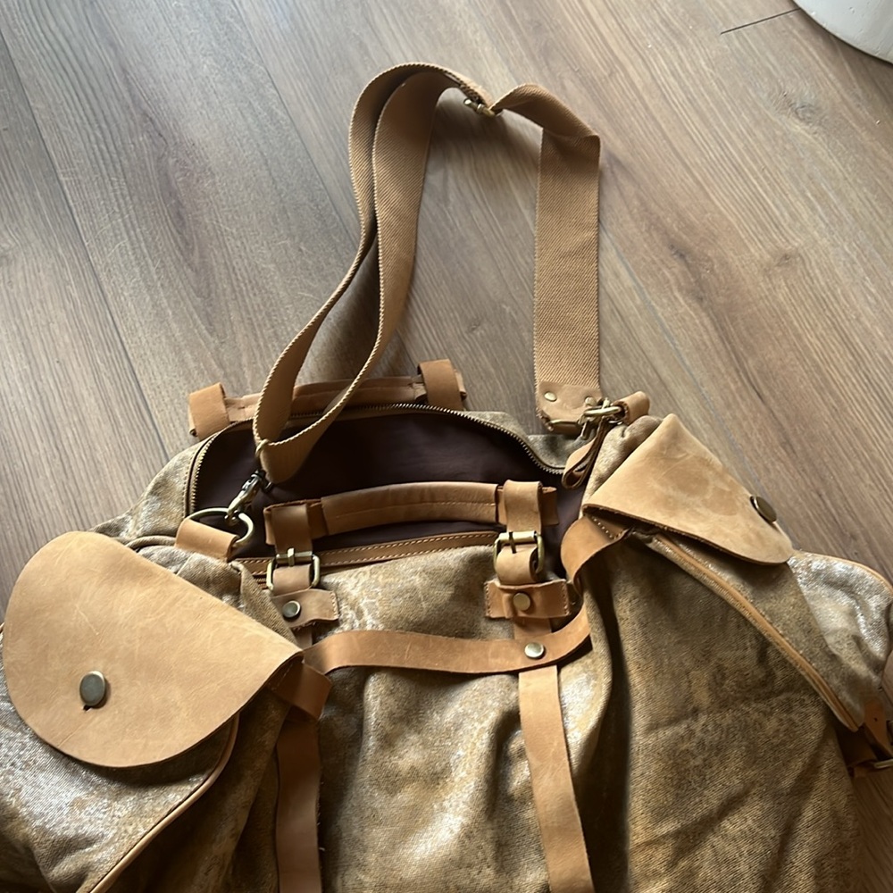 Anthropologie Jesslyn Blake shimmery tote - Picture 6 of 13